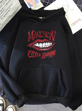 Maneskin Hoodies Sweatshirt Italian singer Hoodie Harajuku M