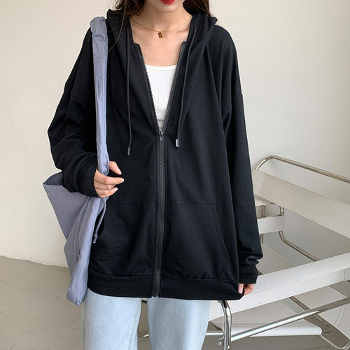 Women Sweatshirt Jacket Winter Clothes Female Zip Up Oversiz