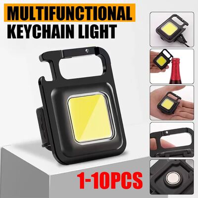 KDULIT  LED Working Light Portable Pocket Flashlight USB Rec