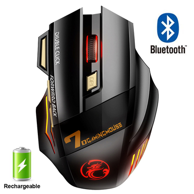 Rechargeable Wireless Mouse Bluetooth Gamer Gaming Mouse Com