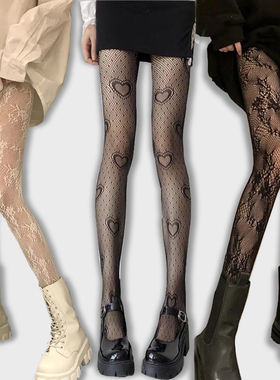 Gothic Tights Women Leggings Lolita Hollowed Out Mesh Stocki
