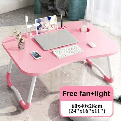 Home Folding Laptop Desk for Bed & Sofa Laptop Bed Tray Tabl