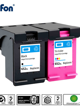 befon Remanufactured HP 652 652XL HP652 Ink Cartridge Replac