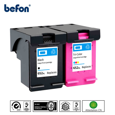 befon Remanufactured HP 652 652XL HP652 Ink Cartridge Replac