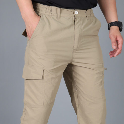 Casual Summer Cargo Pants Men Multiple Pocket Tactical Pants
