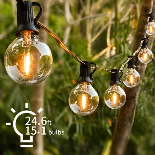 30M LED Fairy String Light Globe Party Garland G40 Patio Lig