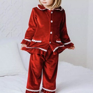 2023 Red Christmas Baby Boy Girl Warm Family Pyjamas Sets Go