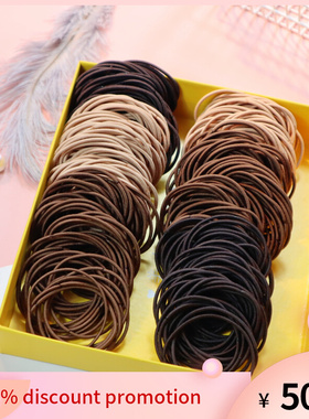 50/100PCS New Color Nylon Elastic Hair Tie 5CM Rubber Band f