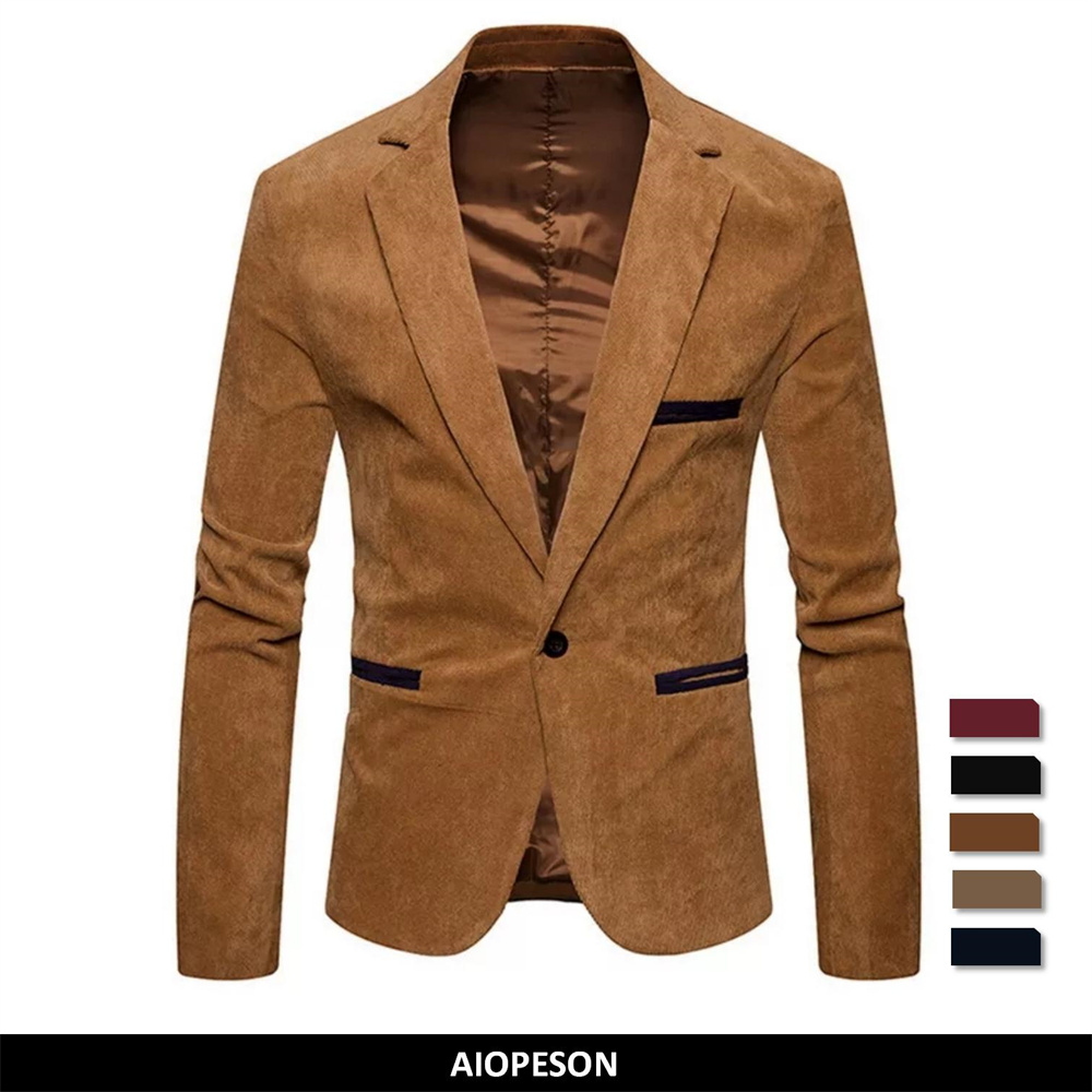 AIOPESON 2020 New Brand Men's Suit Jackets Solid Slim Fit Si