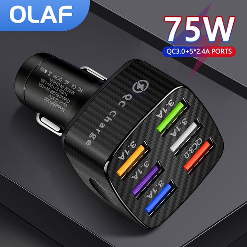 OLAF6USBCarCharger75W
