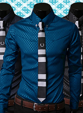 New Argyle luxury men's top Formal Social Business Style Sli