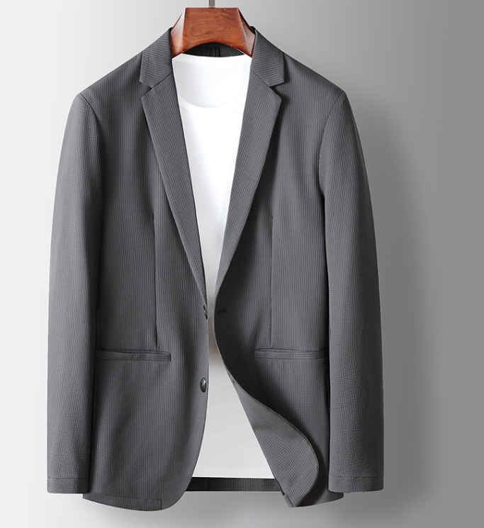 2023 New middle-aged and elderly leisure suit Men's business