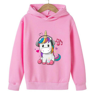 Unicorn Cosplay Children's Clothing Hoodies Children's Outer