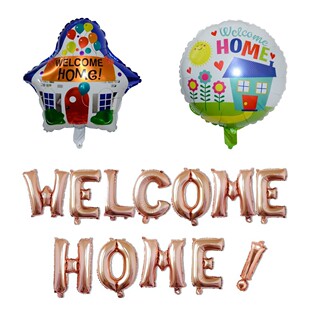 Welcome Home Letter Aluminum Film Balloon Set Party Banquet