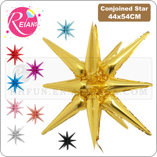 22 Inch Large Explosion Star Balloon Birthday Party Celebrat