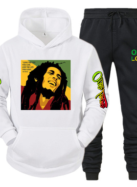 Ladies/Men's Hoodie Bob Marley Legend Reggae One Love Print