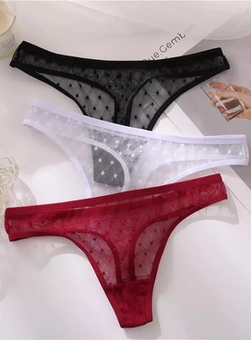 FINETOO Sexy G-String Thong Lace Women's Panties Low-Waist F
