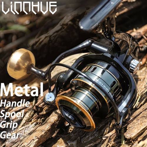 LINNHUE Fishing Reel Metal Spool Eva Grip Spinning Reel for