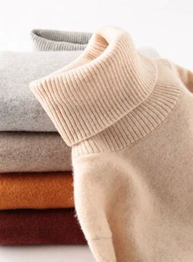 Knitwears Sweater Women Turtleneck Sweater 100% Pure Merino
