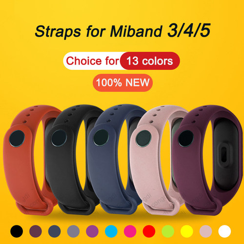 Replacement Bracelet for Xiaomi Mi Band 3 4 5 Strap Silicone