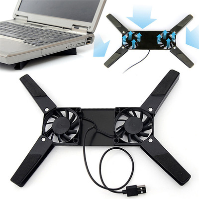 Laptop Desk Support Dual Cooling Fan Notebook Computer Stand