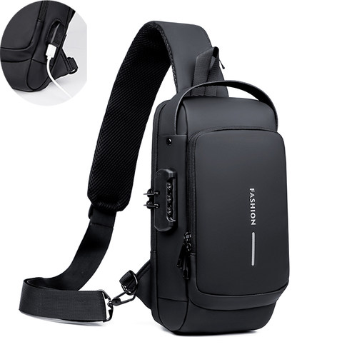 Men Sling Backpack Cross body Shoulder Chest Bag Anti-theft