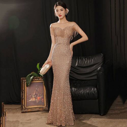 Prom Dress Floor-Length Dresses Woman Party Night Mermaid Se