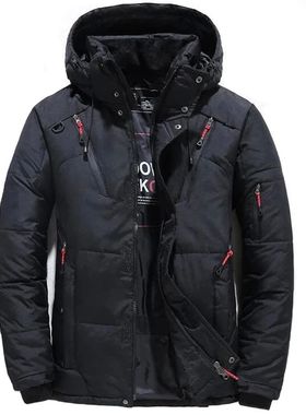 Snow Jacket Male Winter Padding Puffer Coat Hooded Outdoor T