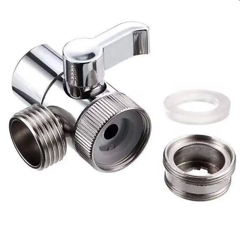 Switch Faucet Adapter Kitchen Sink Splitter Diverter Valve W