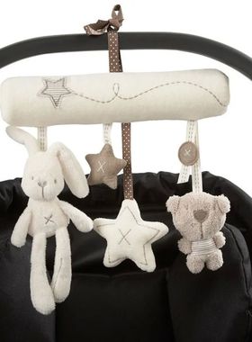 Infant Toddler Rattles Toys For Baby Stroller Crib Soft Rabb