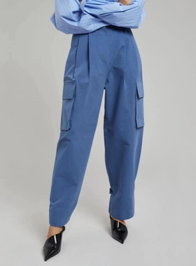 FrankieShop vintage overalls women's  autumn and winter high