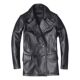 Autum Genuine Men New Male Jacket Overcoat Leather Cowhide