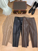 Winter High Korean Genuine Autumn pants Fashion Leather Wai