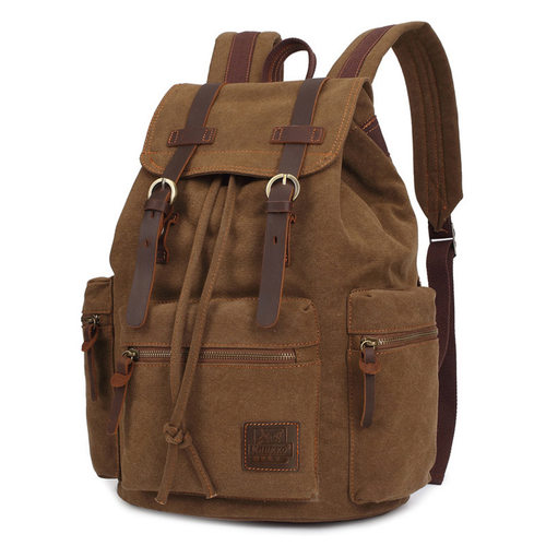 vintage canvas Backpacks Men And Women Bags Travel Students