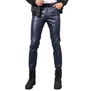Moto Skinny Elastic TSINGYI Leather Summer Faux Pants Spring