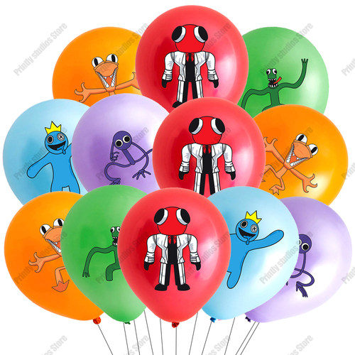 10/20pcs Rainbow Friends Latex Balloons Colorful Baby Shower
