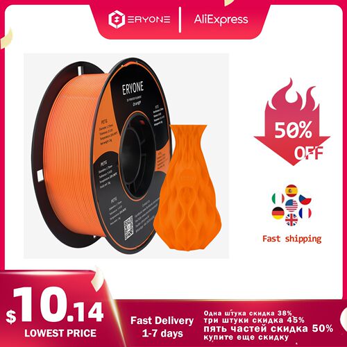 ERYONE PETG Filament 1kg 1.75mm ±0.03mm For 3D Printer,1KG