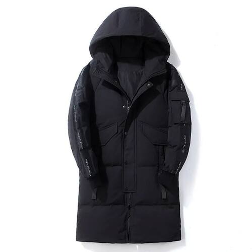 Winter Down Jacket Men Korean Version Medium and Long Tide W