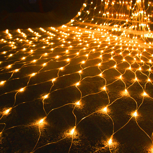 LED Net Curtain Mesh Fairy String Light Christmas Decoration
