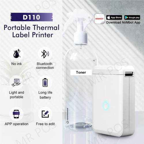 Niimbot D110 Label Printer  Sticker Paper Roll Transparents