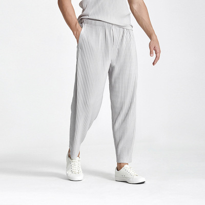 IEFB Japanese Setwear Fashion Pleated Men's Casual Pants New