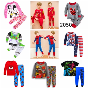 Spiderman Pajamas Boys Toddlers Girl Fashion Clothes Set Kid