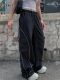 Oversized Stripe Black Low Weekeep Side Sweatpants Rise Basi