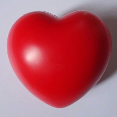 Funny 1Pcs Soft Foam Anti Sss Ball Toys Squeeze Heart Shaped