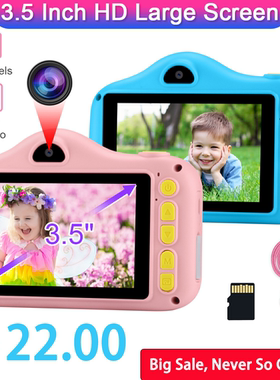 Prograce 3.5 Inch Child Camera Children Toys 28MP Kids Digit