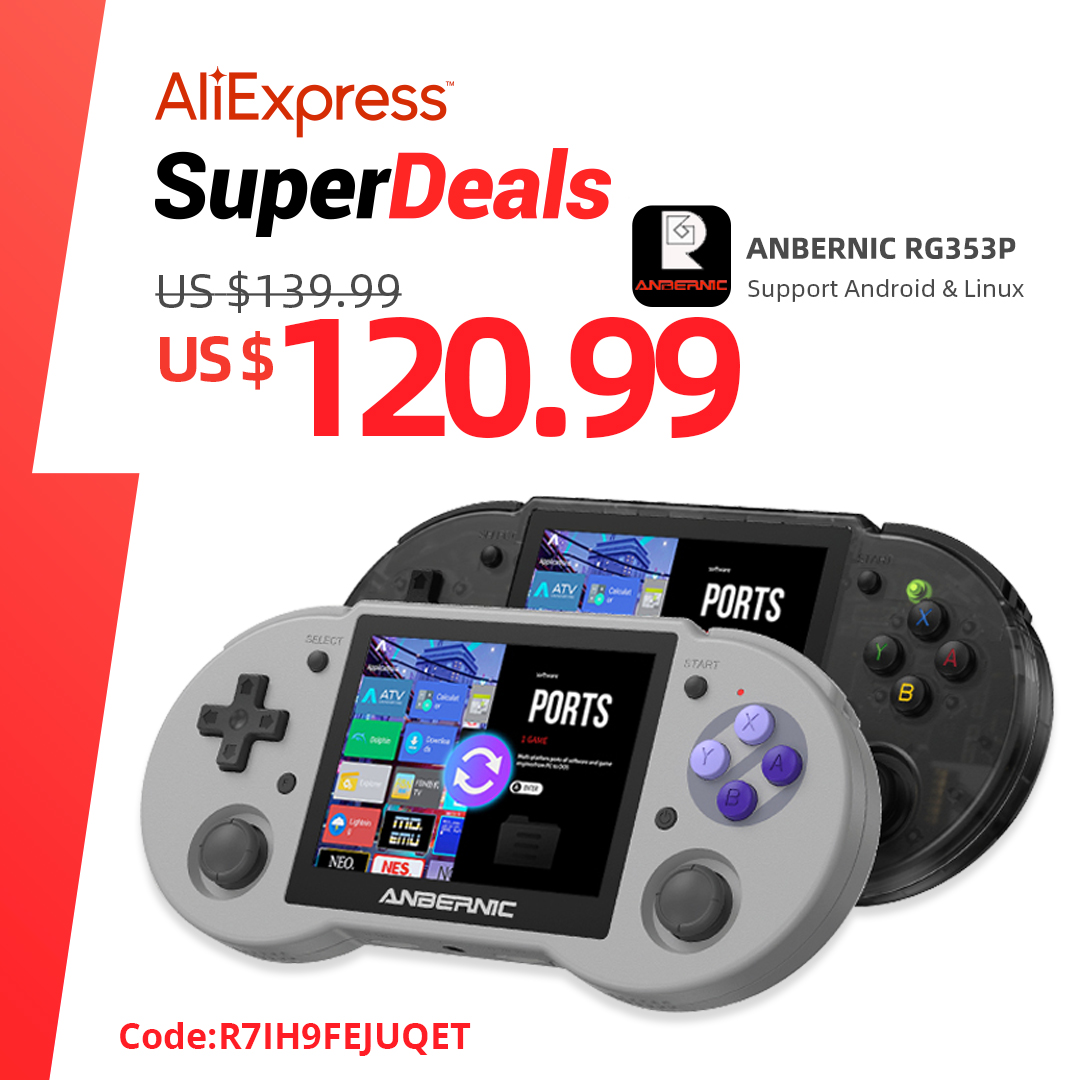 ANBERNIC yeni RG353P elde kullan?l?r oyun konsolu 3.5 in? ?o