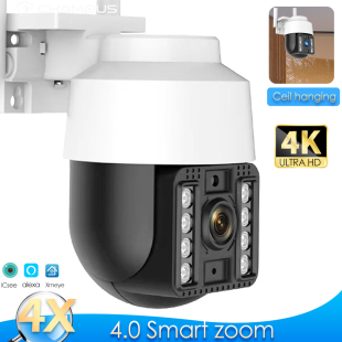 8MP 4K IP Camera Outdoor WiFi 360° Video Surveillance 5MP S