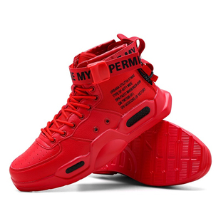 Platform High Top Red Bottom nd Sneakers For Men Hip Hop Cas