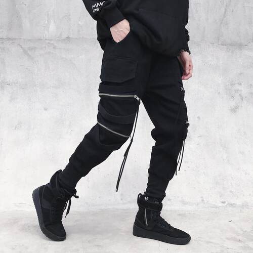Jogging Pants Men Setwear Techwear Hip Hop Cargo Trousers Ha