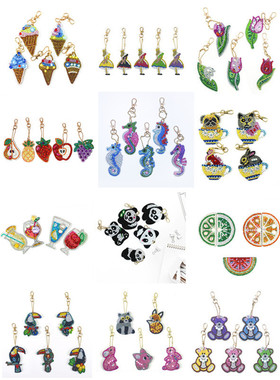 Bag Pendant 5D Diamond Painting Keychain Jewelry Gift for Gi